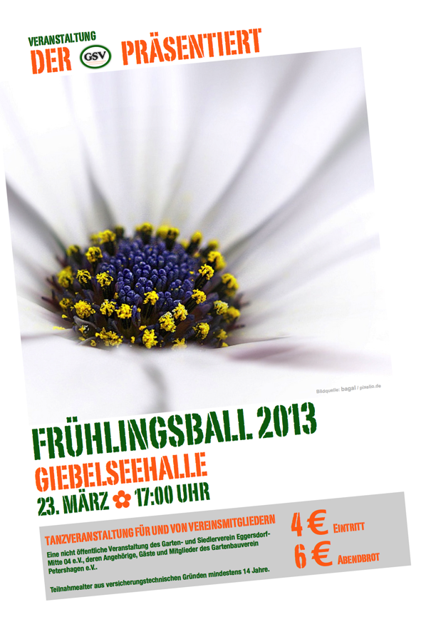 Plakat Fruehlingsball 2013