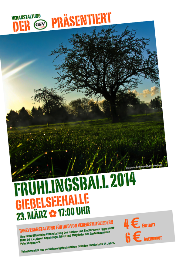 Plakat Fruehlingsball 2014